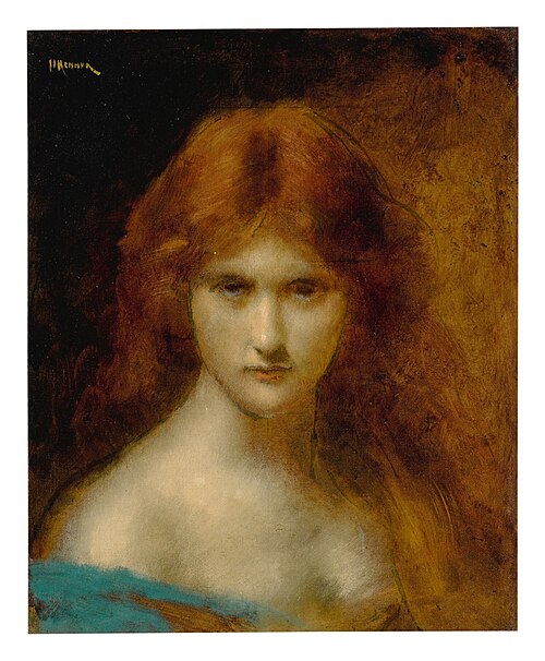 Judith. Small Half-Length Replica Turned Towards Left, , Jean-Jacques Henner