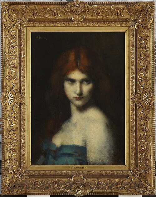 Study of a head of a woman, 1887, Jean-Jacques Henner