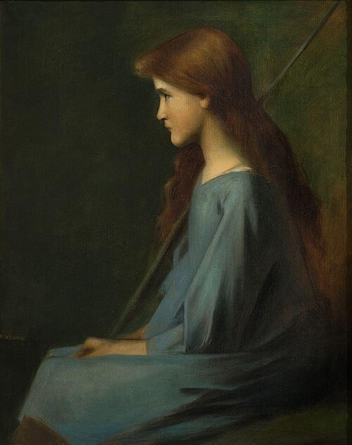 The Little Shepherdess, 1890, Jean-Jacques Henner