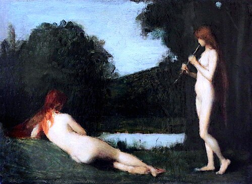 nymphes au bord de l'eau, 1873, Jean-Jacques Henner