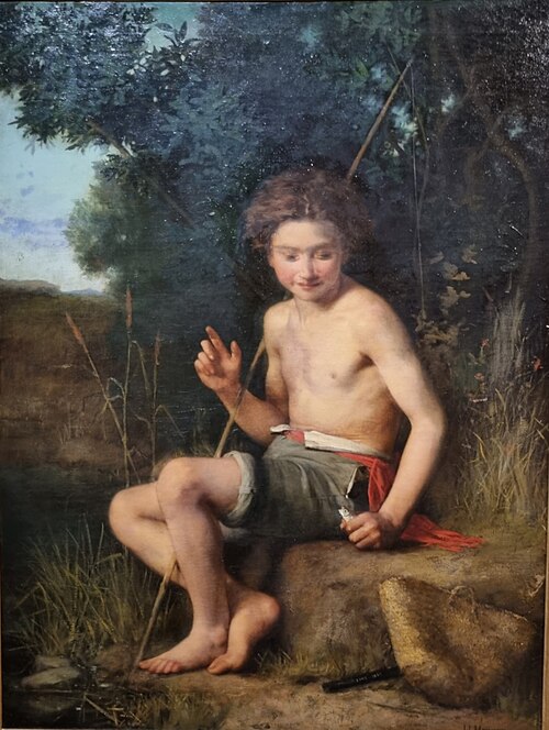 Le pêcheur et le petit poisson, 1860, Jean-Jacques Henner