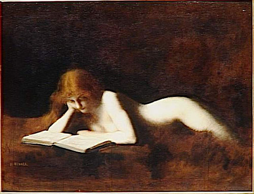 La Liseuse, 1885, Jean-Jacques Henner