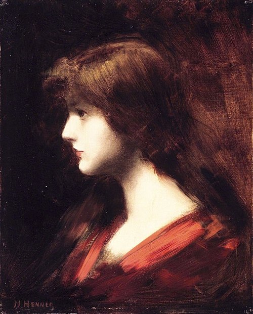 Head of a Girl, 1850, Jean-Jacques Henner