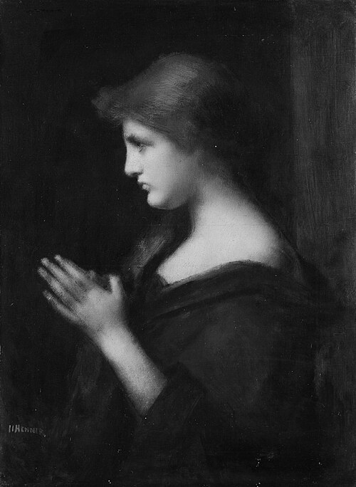 Young Woman Praying, 1877, Jean-Jacques Henner