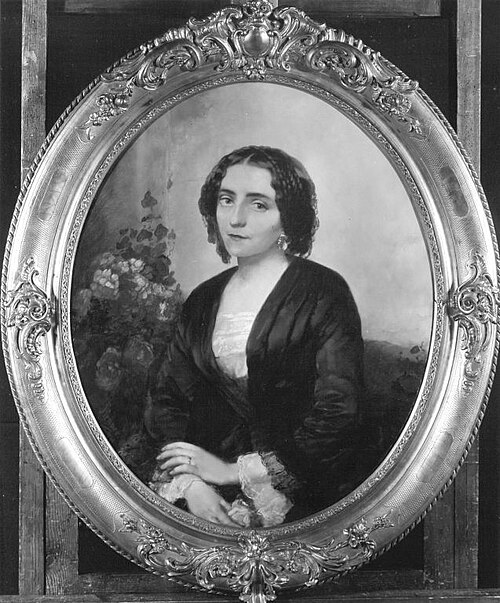 Die Schauspielerin Luise Elisabeth Ebert, verh. Genter, 1854, Jean-Jacques Henner