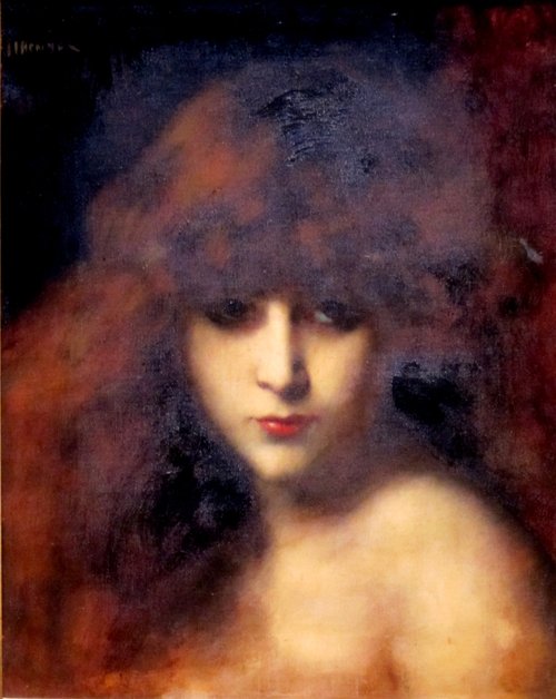Head of a Woman, 1900, Jean-Jacques Henner