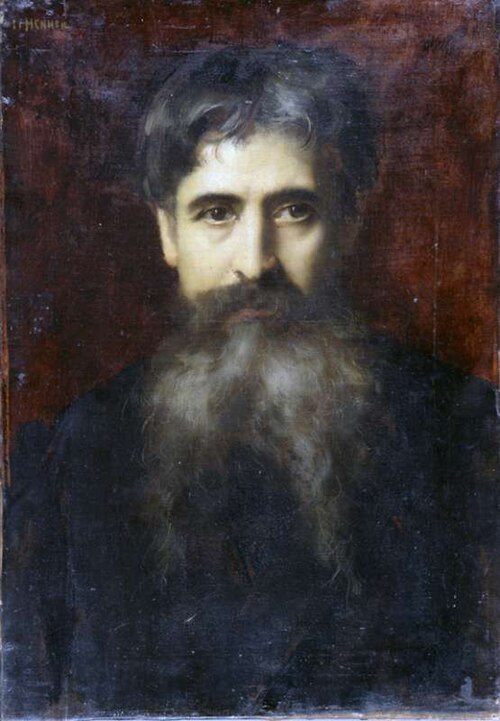 Portrait du peintre François Nicolas Augustin Feyen-Perrin, 1884, Jean-Jacques Henner