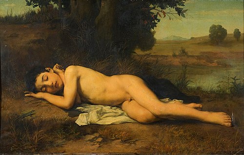 Le jeune baigneur endormi, 1862, Jean-Jacques Henner