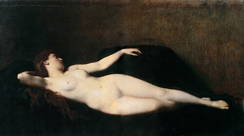 La Femme au divan noir, 1865, Jean-Jacques Henner