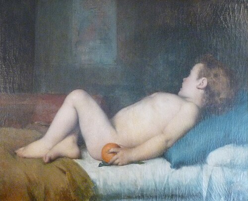 Child with an Orange, , Jean-Jacques Henner