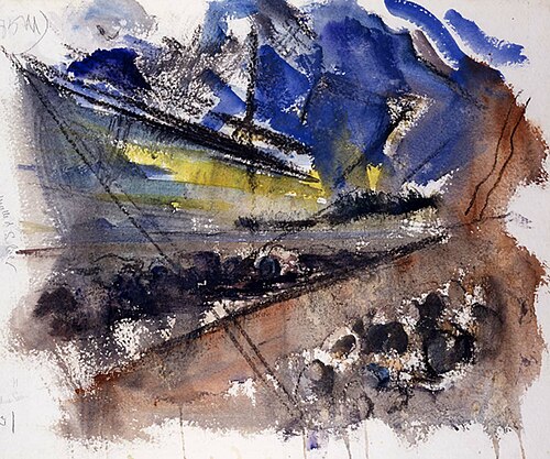 Untitled (The Blue Sea), 1921, John Marin