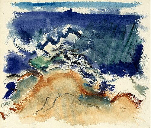 The Sea, Maine, 1921, John Marin