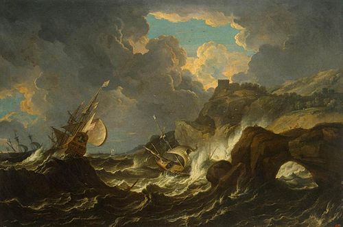 Storm in the Sea, 1690, Pieter Mulier le Jeune