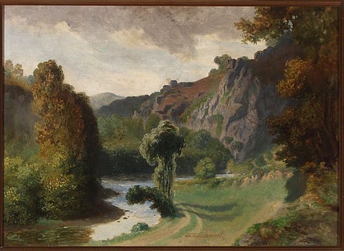 Landscape from Vallée du Cousin, 1871, Teofil Kwiatkowski