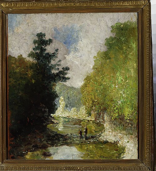 Landscape – View of Vallée du Cousin, 1885, Teofil Kwiatkowski