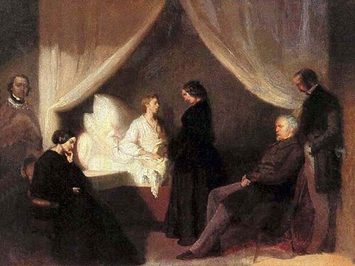 Derniers instants de Frédéric Chopin, 1850, Teofil Kwiatkowski