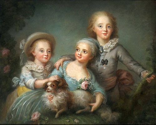 Dzieci hrabiego d'Artois (Charles, Sophie i Louis), 1781, Rosalie Filleul