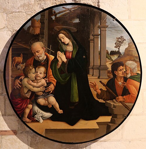 La Sainte Famille avec des bergers, 1450, 