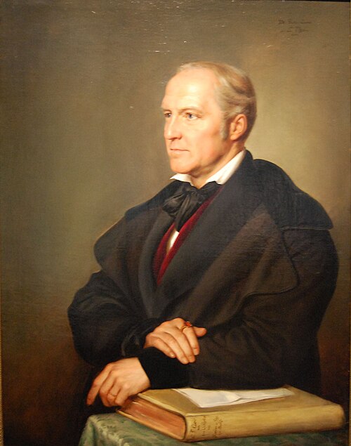 Porträt des Carl Gustav Carus, 1844, Julius Hübner