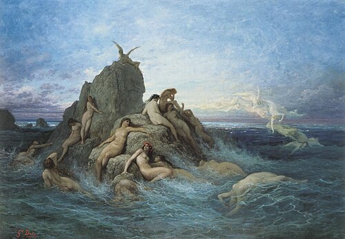 The Oceanids, 1860, Gustave Doré