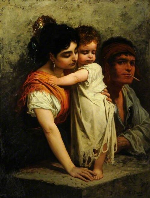 Three Figures, 1865, Gustave Doré