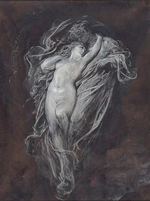 Paolo and Francesca da Rimini in Hell, 1860, Gustave Doré