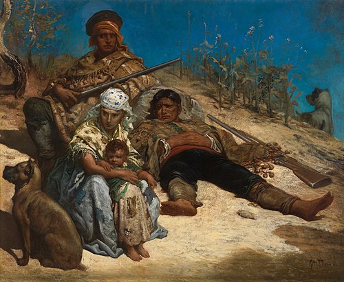 Les contrebandiers espagnols, 1870, Gustave Doré