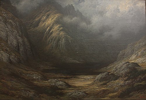 Lake in Scotland after a Storm, 1876, Gustave Doré