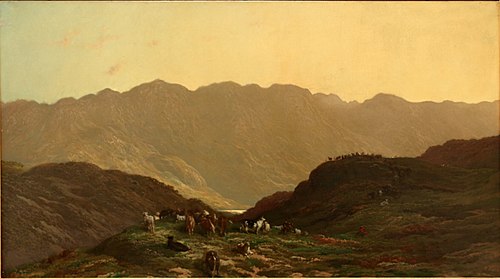 Paysage avec troupeau, , Gustave Doré