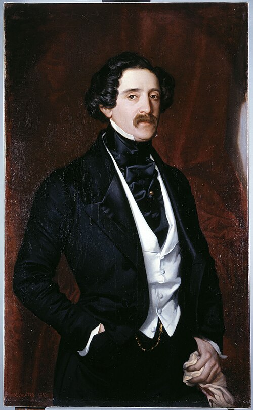 Portrait d'Edouard Caillard, 1847, Victor Mottez