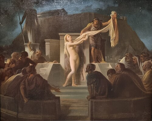 Phryné devant l'aréopage, 1859, Victor Mottez