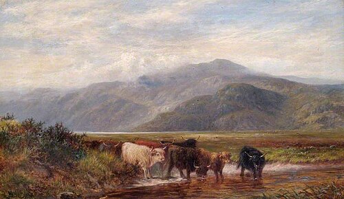 Landscape with Cattle Drinking, 1881, Louis Bosworth Hurt