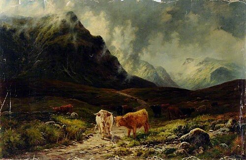 At the Head of Glen Etive, 1882, Louis Bosworth Hurt