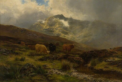 Sunshine and Shower, Strathyre, 1899, Louis Bosworth Hurt