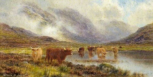In Glencoe, Lifting Mist, 1922, Louis Bosworth Hurt