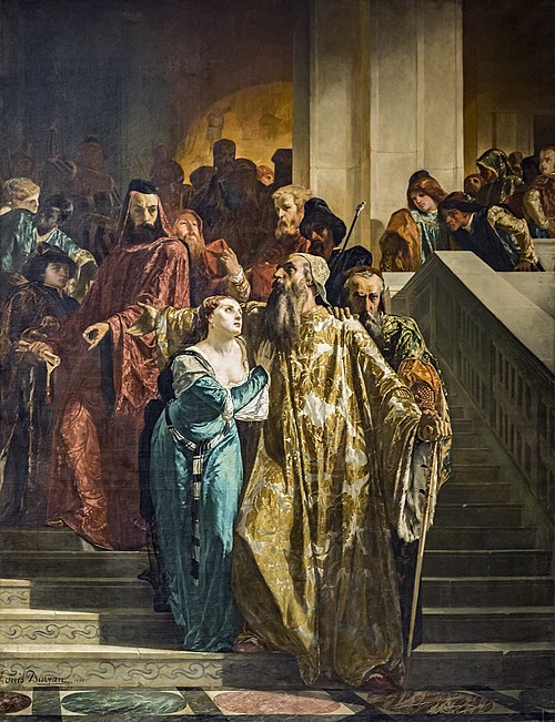 L'Abdication du doge Foscari, 1850, Louis Duveau