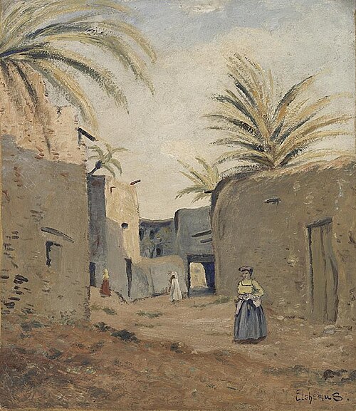Street in Biskra, 1893, Louis Michel Eilshemius