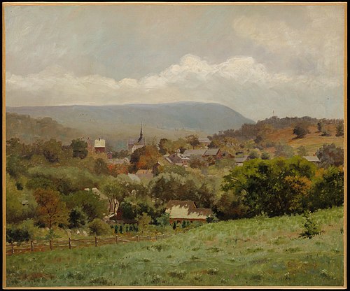 Delaware Water Gap Village, 1886, Louis Michel Eilshemius