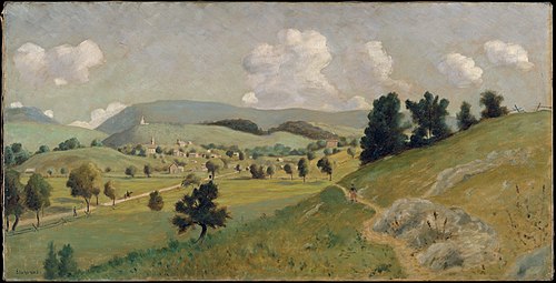 Delaware Water Gap Village, 1895, Louis Michel Eilshemius