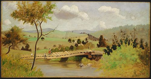 Adirondacks: Bridge for Fishing, 1897, Louis Michel Eilshemius