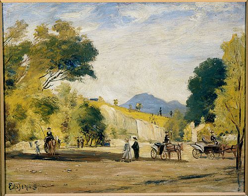 Cabs for Hire, 1909, Louis Michel Eilshemius