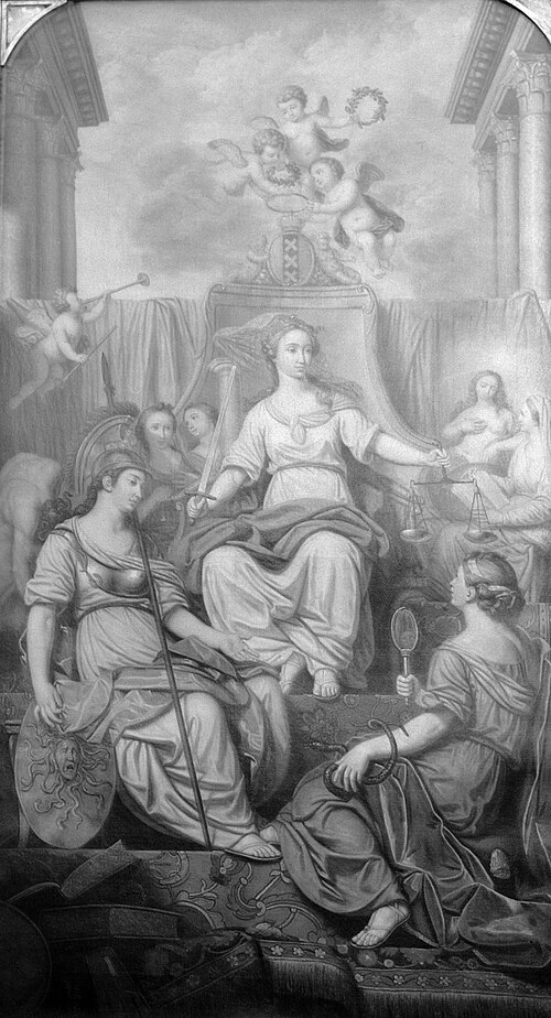 Allegorie op de rechtspraak, 1764, Louis-Fabricius Dubourg