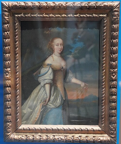 Portrait d'Isabelle de Luynes, épouse du Conseiller au Parlement de Metz, 1657, Louis Ferdinand Elle l'Aîné