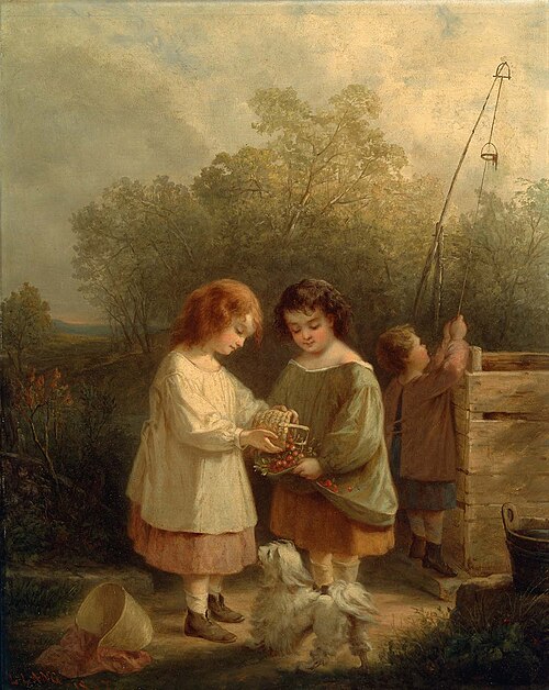 Girls with Berries, 1867, Louis Lang