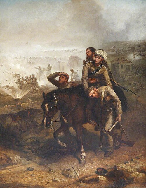 Lieutenant William George Cubitt (1835–1903), 13th Regiment (Bengal) Native Infantry, at Lucknow, Wi, 1860, Louis-William Desanges