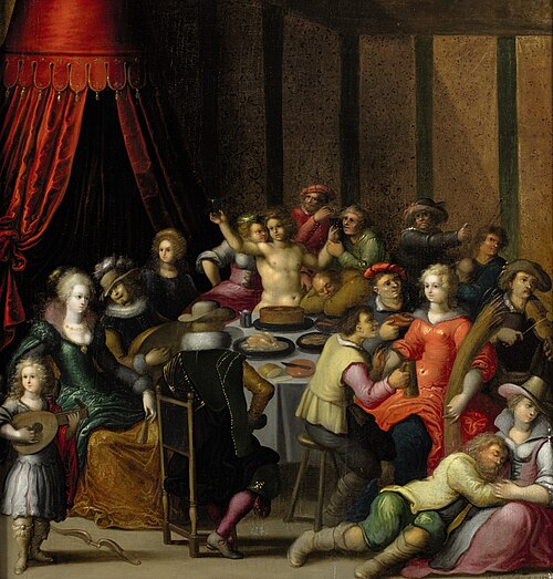 The Feast of Bacchus, , Louis de Caullery