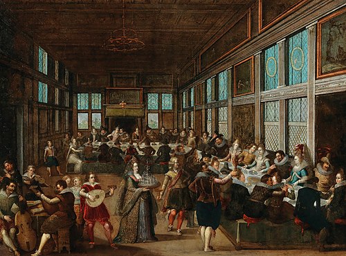 Wedding banquet, 1613, Louis de Caullery