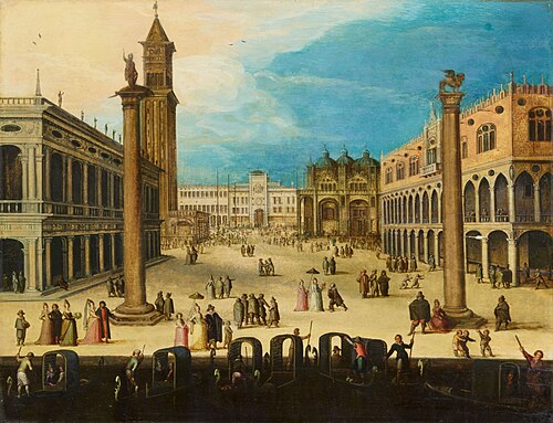 View of the Piazzetta in Venice, 1607, Louis de Caullery