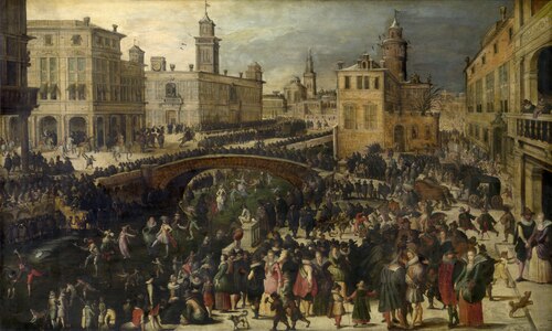 Shrove Tuesday on the Ice, 1611, Louis de Caullery