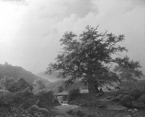 Mountainous Landscape, 1847, Louwrens Hanedoes
